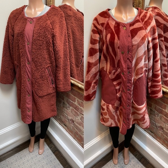 ANTHROPOLOGIE| reversible coat | m - Picture 6 of 16